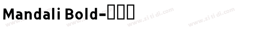 Mandali Bold字体转换
